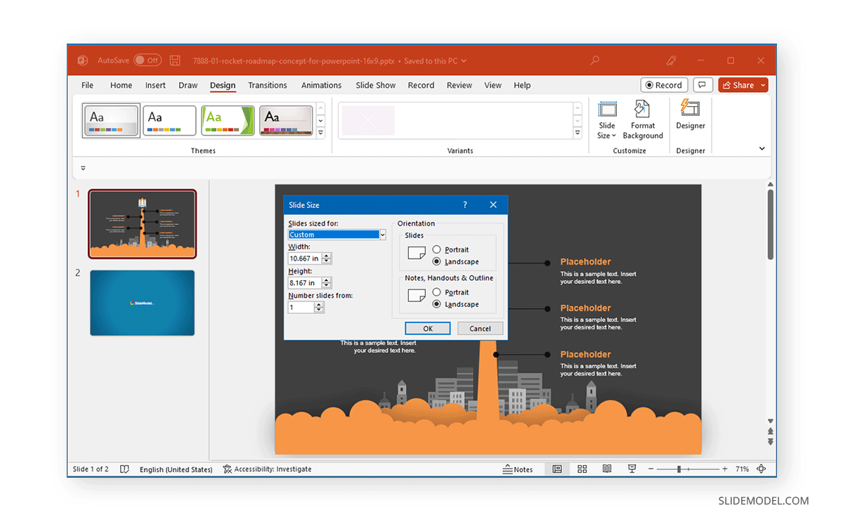 Powerpoint slide size dimensions below differences will figure dialog shown box
