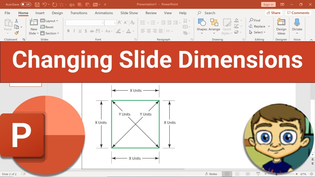 Slide size powerpoint ppt setting find custom customize project